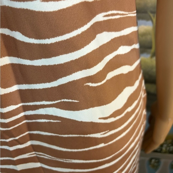 NWT Large Petite a new day Tiger Print Sleeveless Midi Shift Dress - Picture 4 of 5